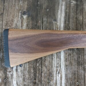 Wooden AR-15 Stock with Rubber Butt Pad