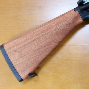 Wooden AR-15 Stock with Trapdoor Butt Plate